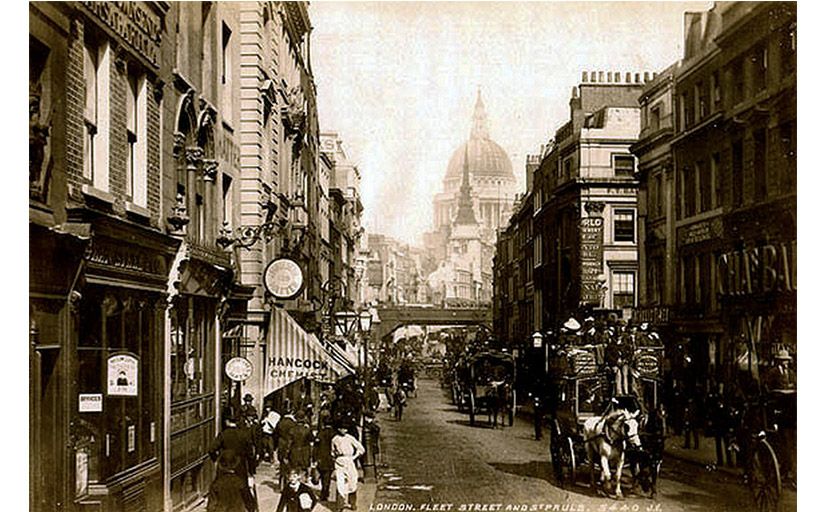 Fleet Street de Londres a finals segle XIX - Wikimedia Commons Fleet Street de Londres a finals segle XIX - Wikimedia Commons