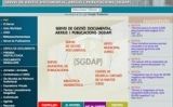 Captura de pantalla del web del SGDAP Captura de pantalla del web del SGDAP