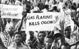 Protesta per reivindicar els drets dels ogoni. Protesta per reivindicar els drets dels ogoni.