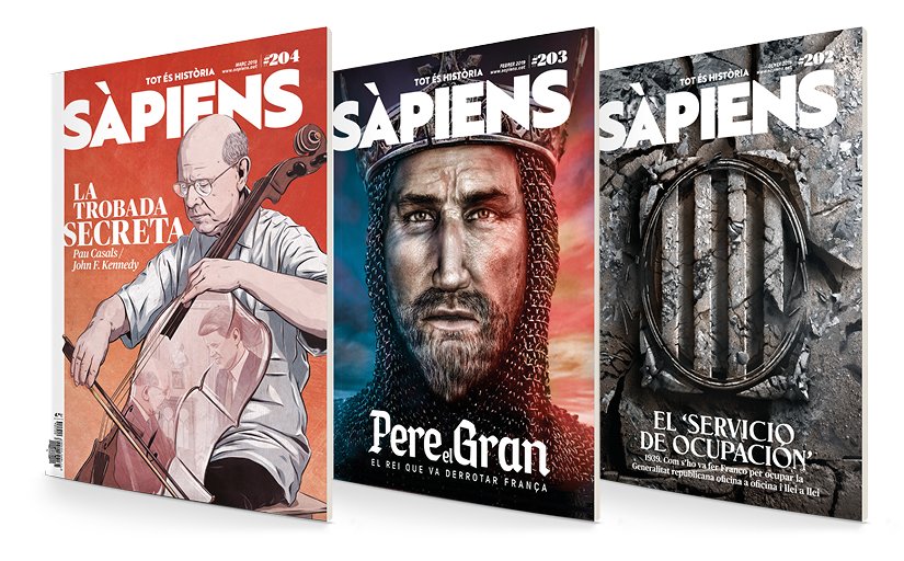 Portades de la revista SÀPIENS Portades de la revista SÀPIENS