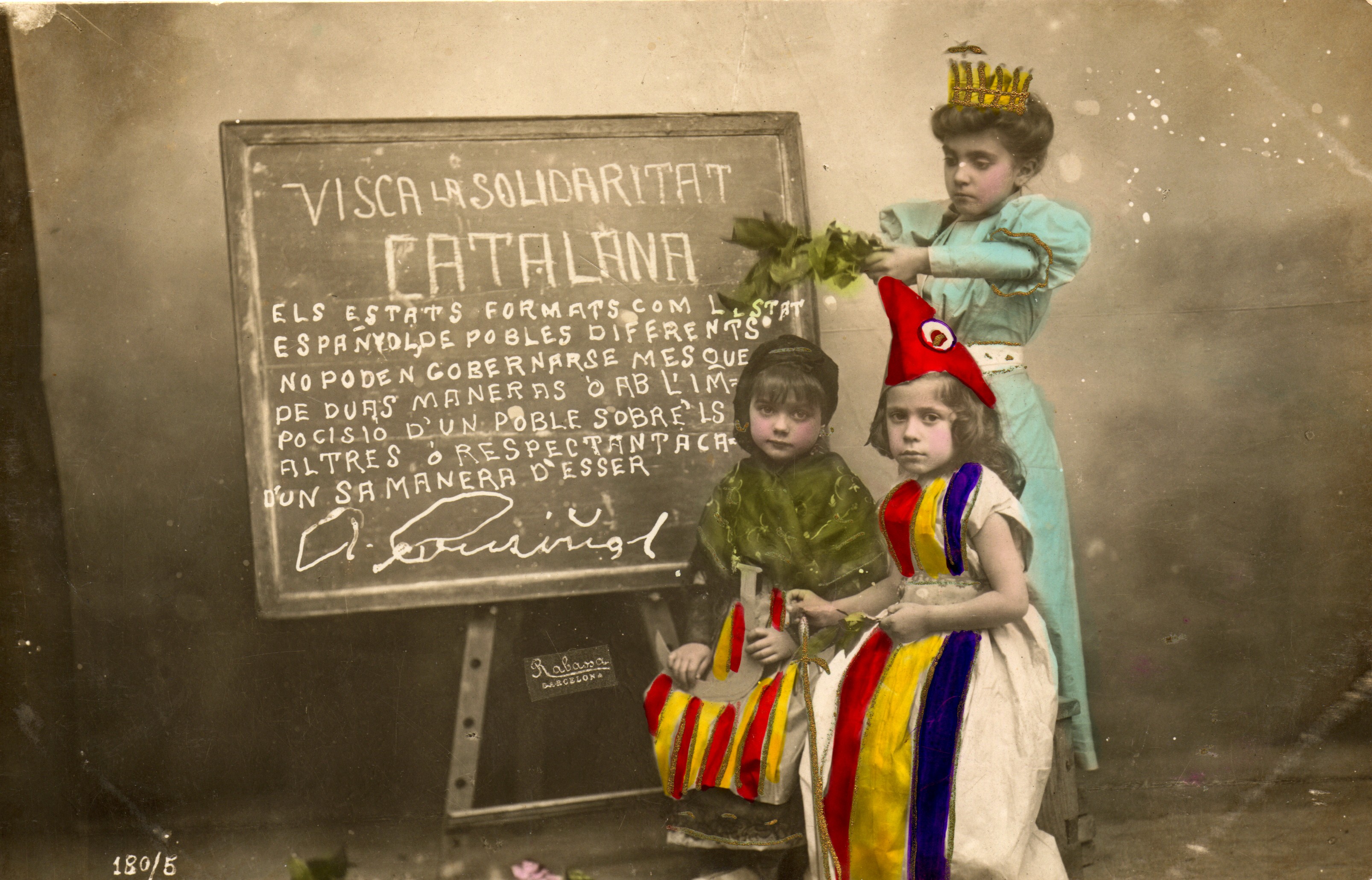 Postal de Solidaritat Catalana (1908, aproximadament)