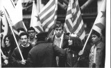 Manifestació contra la visita del príncep Felip de Borbó a Girona (1990)