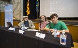 Bienve Moya, Oriol Garcia Quera i Josep Tort van impartir una conferència sobre Mir Geribert