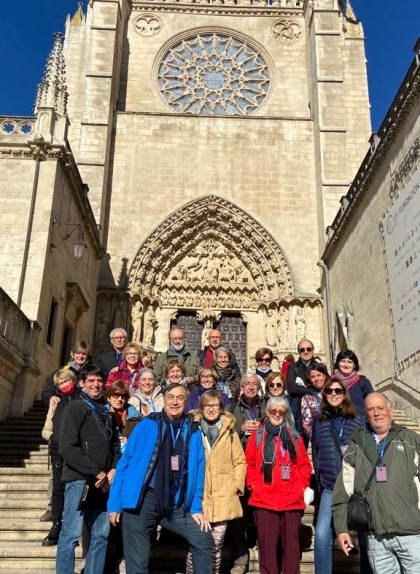 Davant la catedral de Burgos Davant la catedral de Burgos