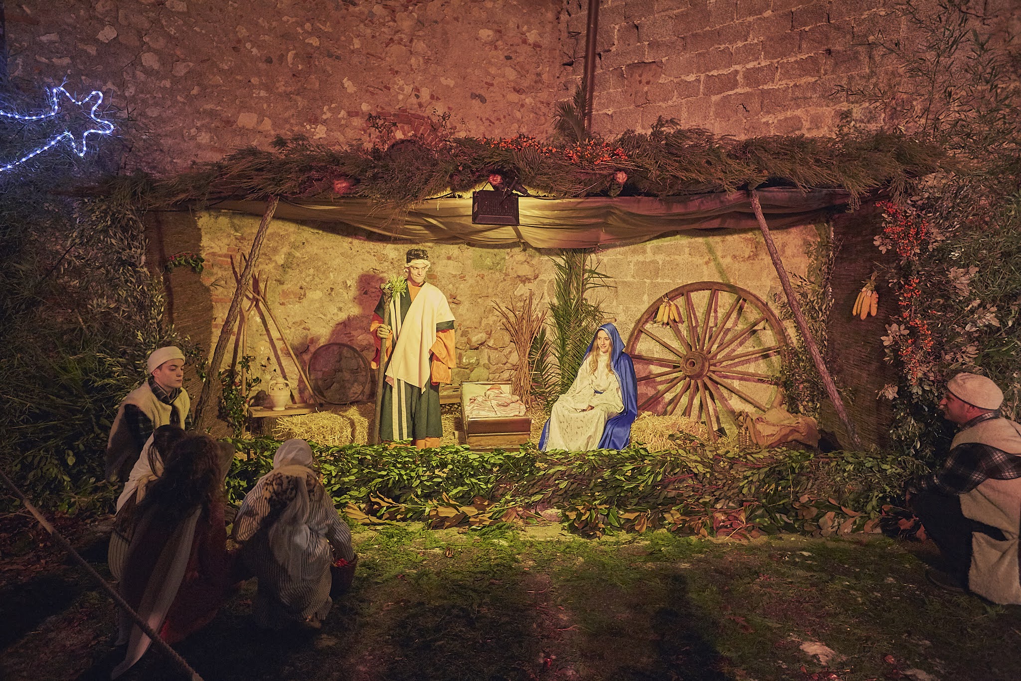 Escena del Pessebre Vivent de Breda