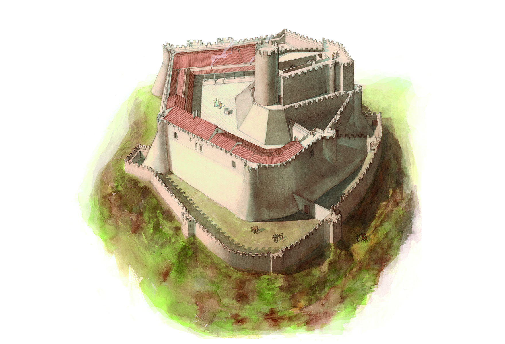Reproducció del castell de Montsoriu
