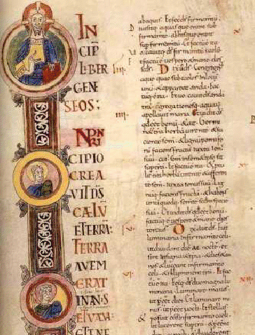 Pàgina de la Bíblia de Ripoll efectuada pel monjo Guifré. Biblioteca Vaticana Pàgina de la Bíblia de Ripoll efectuada pel monjo Guifré. Biblioteca Vaticana