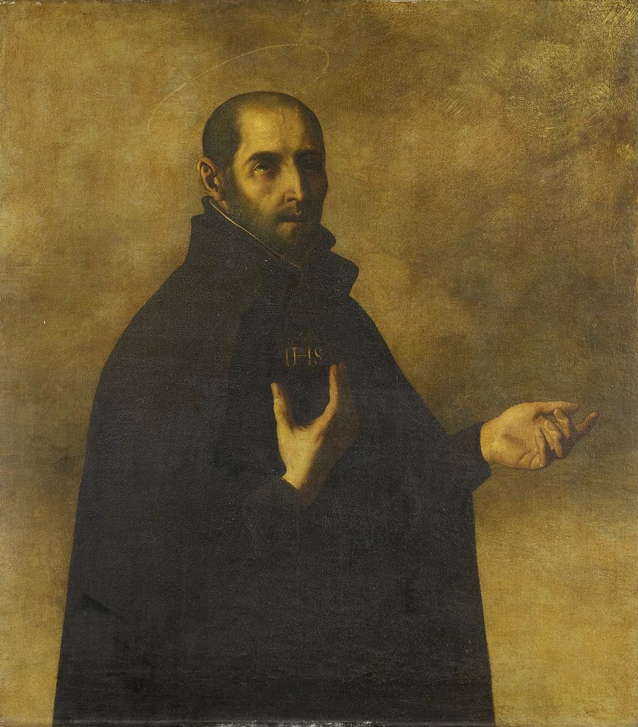 Ignasi de Loiola en un quadre de Francisco de Zurbarán