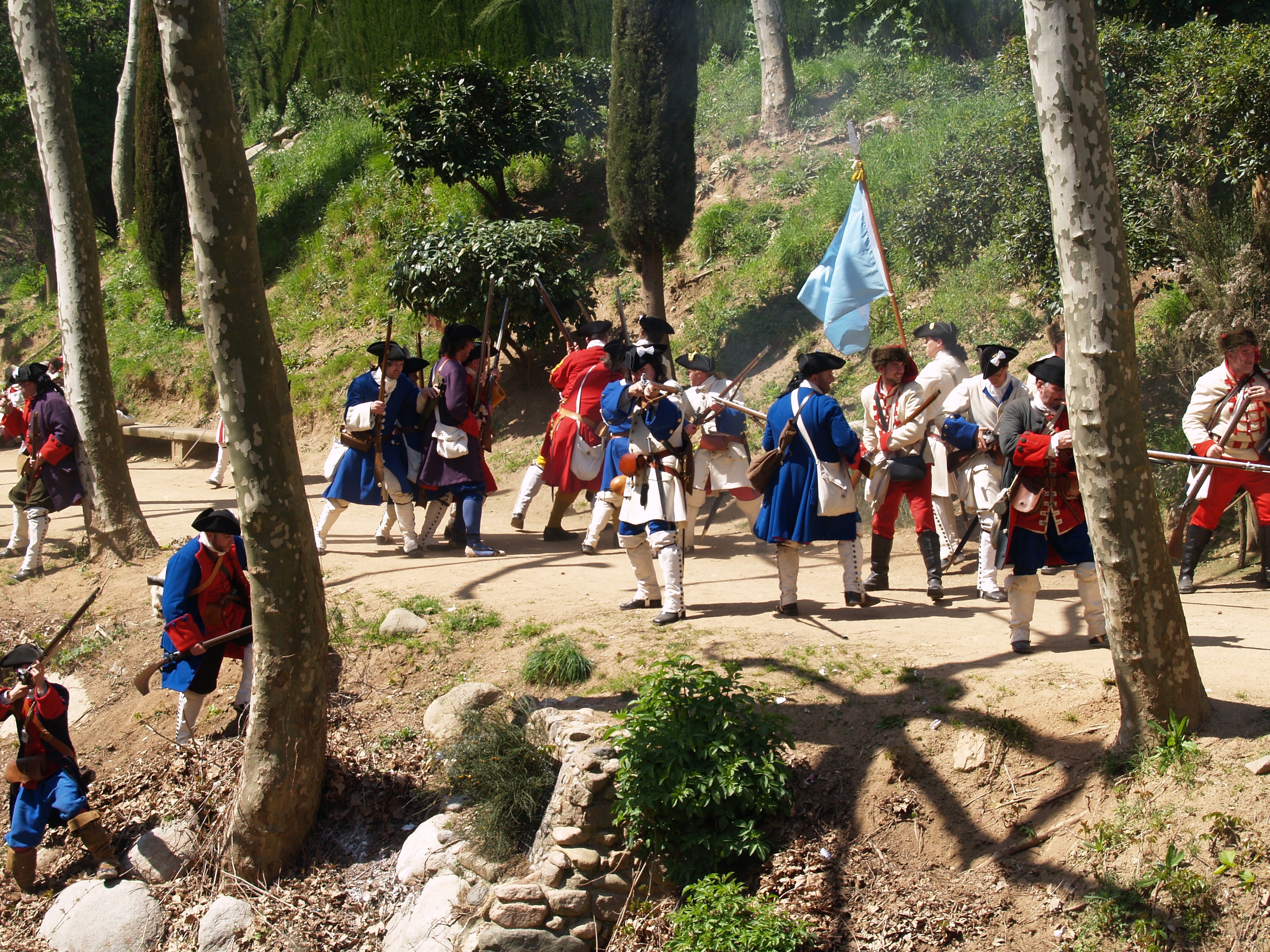 Representació del combat d'Arbúcies