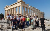 El tercer grup del viatge a Grècia al Partenó