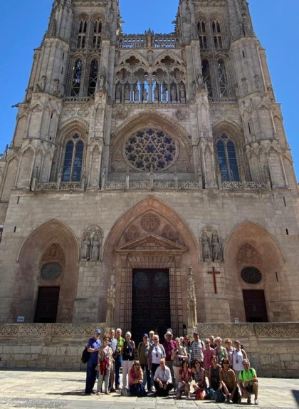 Davant de la catedral de Burgos Davant de la catedral de Burgos