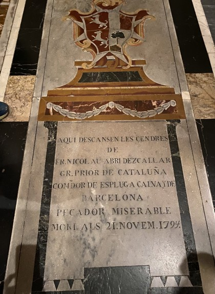 Mausoleu dels germans mallorquins Rafael i Nicolau Cotoner, dins de la capella d’Aragó, a la cocatedral de Sant Joan