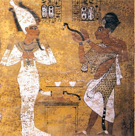 Jeroglífic de la tomba de Tutankamon