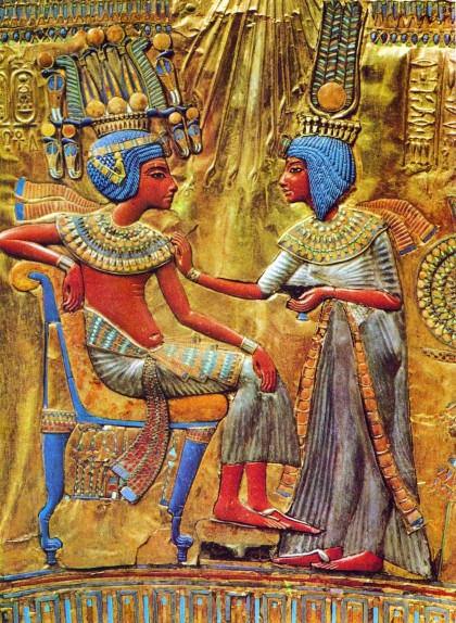 Imatge de Tutankamon amb Ankhesenamon