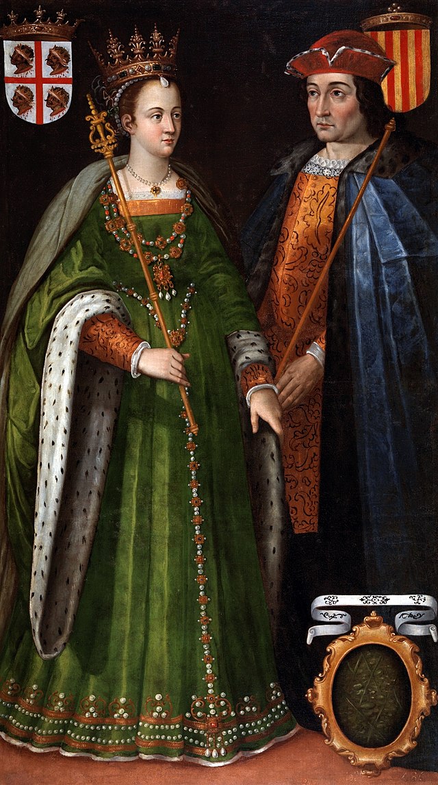 Retrat imaginari de la reina Peronella d'Aragó i el comte Ramon Berenguer IV de Barcelona, de Filippo Ariosto