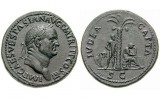 Sesterci Vespasià encunyat l'any 71 per celebrar la victòria de la primera guerra contra els jueus Sesterci Vespasià encunyat l'any 71 per celebrar la victòria de la primera guerra contra els jueus