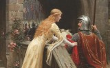 Pintura d'Edmund Blair Leighton sobre l'amor cortès Pintura d'Edmund Blair Leighton sobre l'amor cortès
