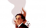 Il·lustració del conte 'Tres tombes flamejants' Il·lustració del conte 'Tres tombes flamejants'