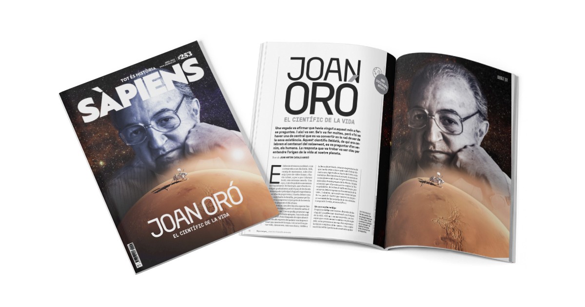 Joan Oró, el científic de la vida, al SÀPIENS d'abril