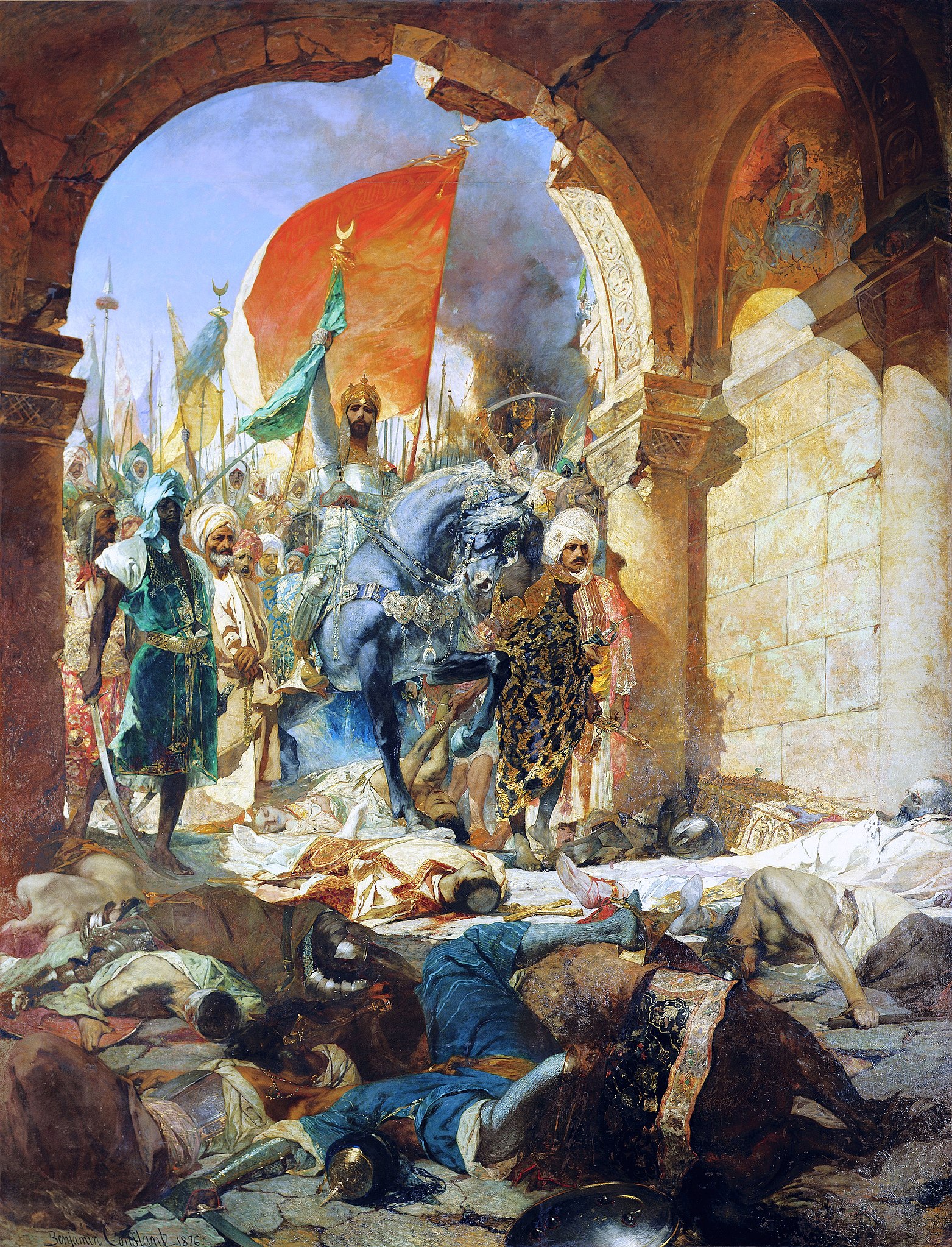 L'entrada triomfal de Mehmet II a Constantinoble, en una obra de Jean-Joseph Benjamin-Constant