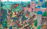 Representació de la batalla de Nicòpolis, per Jean Froissart Representació de la batalla de Nicòpolis, per Jean Froissart