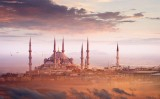 Vista de la mesquita blava o del soldà Ahmed, a Istanbul Vista de la mesquita blava o del soldà Ahmed, a Istanbul