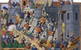 Setge de Constantinoble, en una representació de Jean Chartier Setge de Constantinoble, en una representació de Jean Chartier