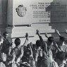 Inauguració del monument als 'caídos' a l'estadi de les Corts