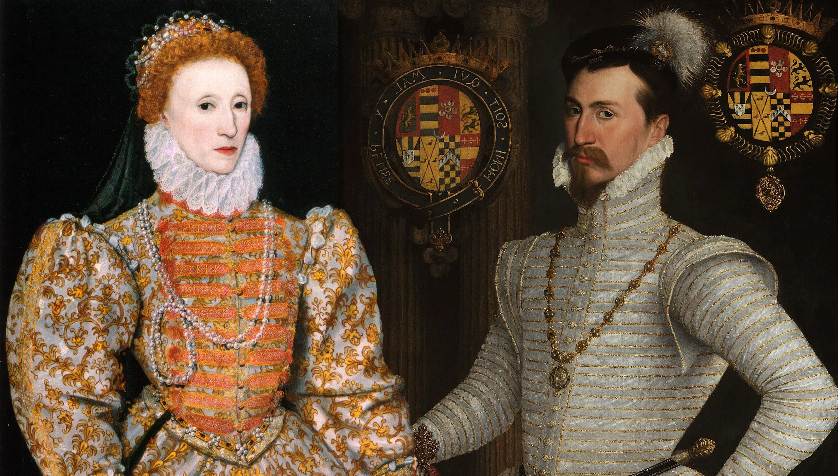 La reina d'Anglaterra Elisabet I i el seu favorit, Robert Dudley