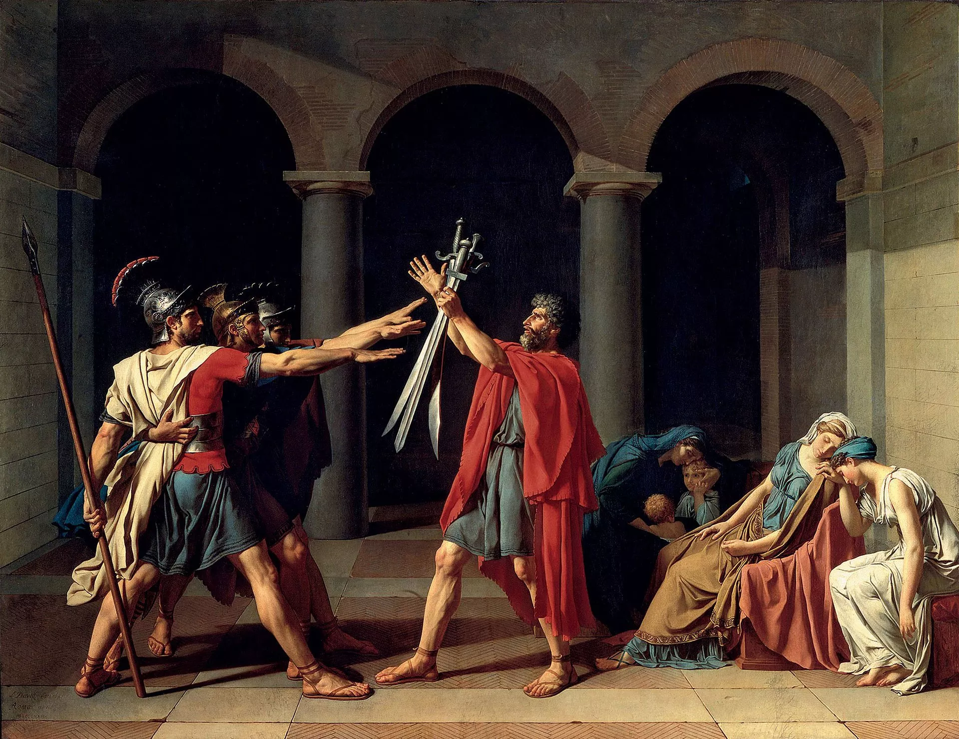 Jacques-Louis David, 'El jurament dels Horacis'
