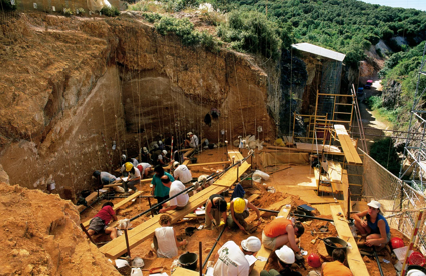 A la Gran Dolina s’han trobat restes d’entre 900.000 i 120.000 anys i s’hi han localitzat els fòssils més antics d’Europa, pertanyents a l’'Homo antecessor'