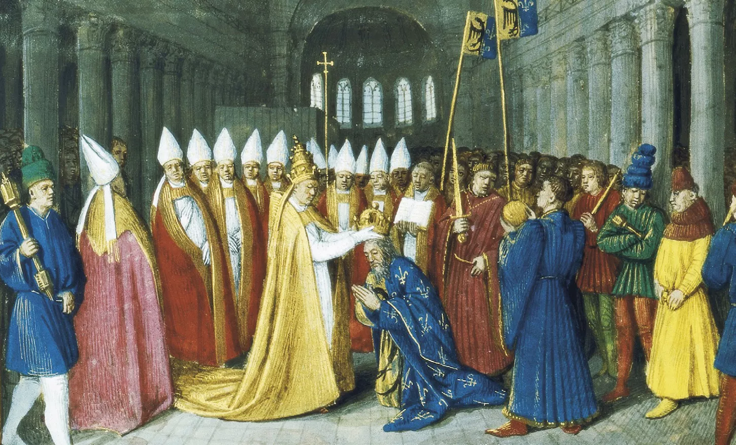 Coronació de Carlemany pel Papa Lleo XIII a Roma