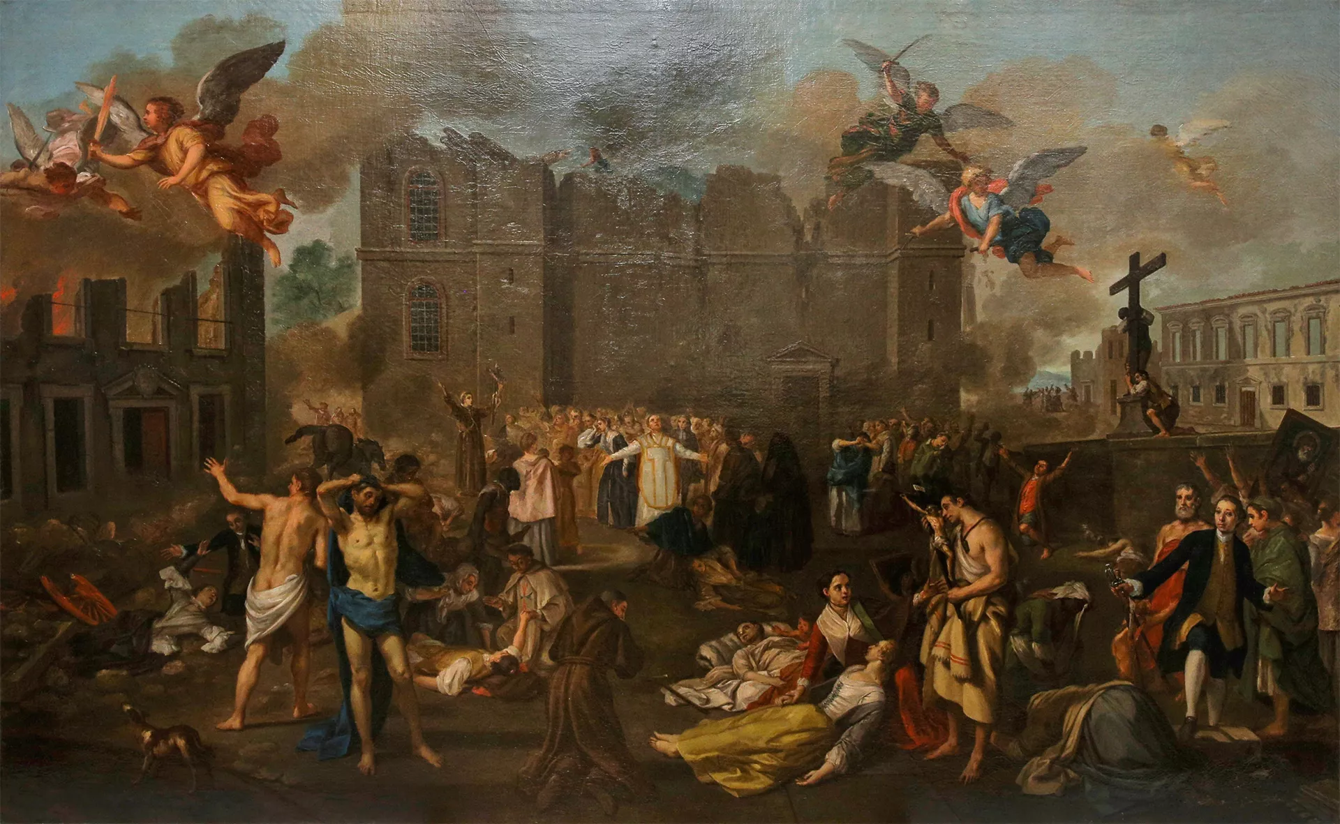 'Terratrèmol de 1755', pintat entre el 1756 i el 1792 per João Glama Ströberle