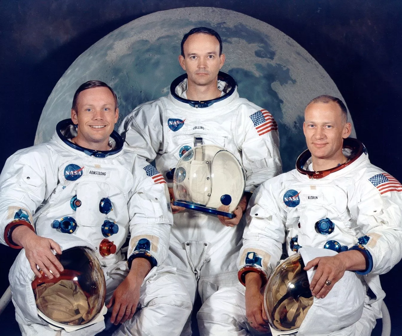 Els tres primers homes en arribar a la Lluna