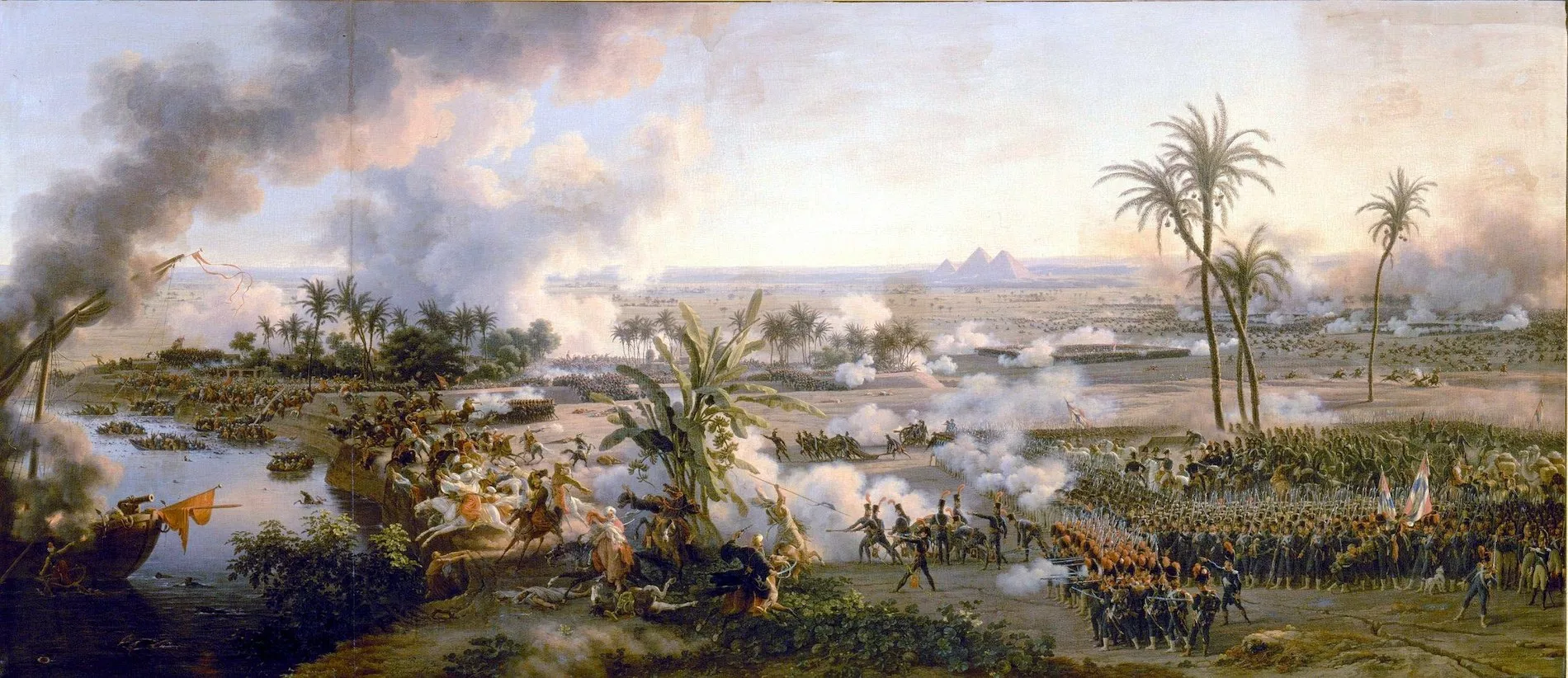 El triomf de Napoléo a la batalla de les piràmides del 21 de juliol del 1798 davant els mamelucs va acabar amb set-cents anys de domini otomà a Egipte