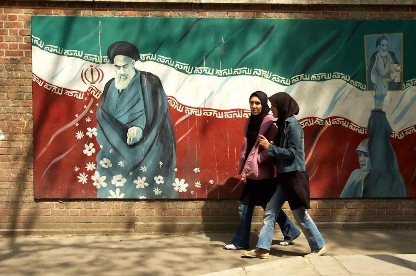 El líder suprem de l’Iran, l’aiatol·là Khomeini és objecte de veneració