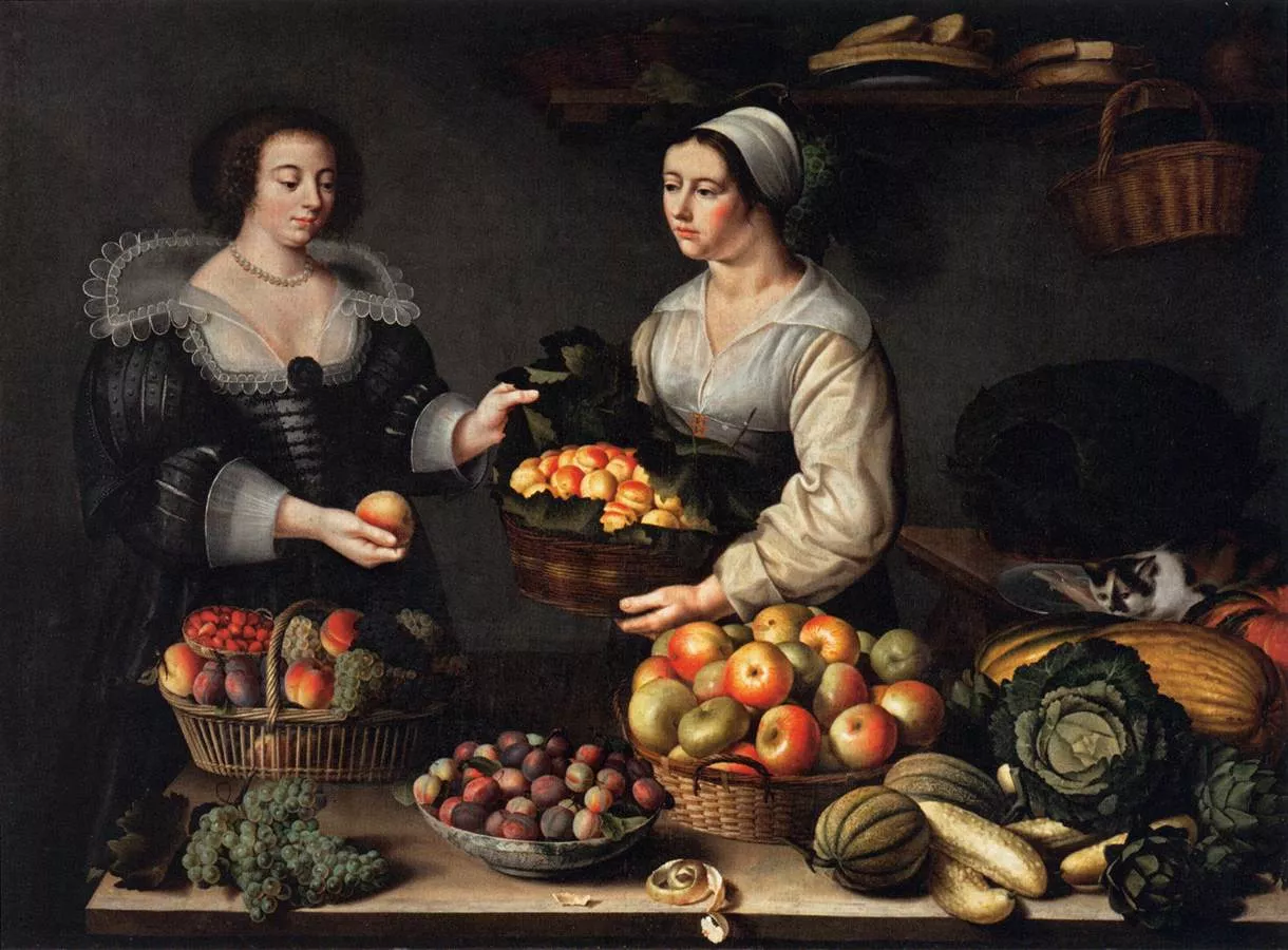 Louise Moillon, 'La venedora de fruites i verdures'