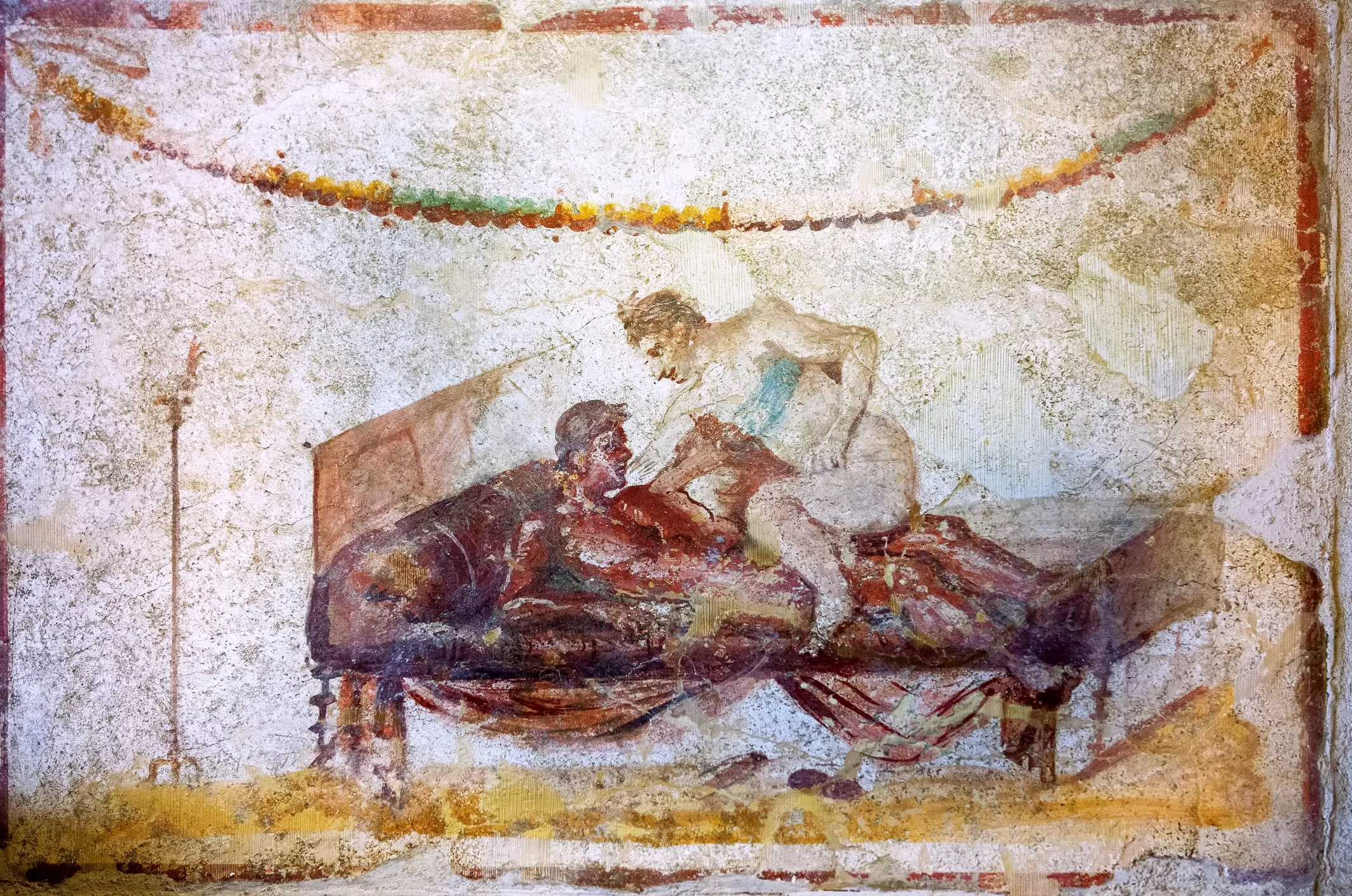Fresc romà a un bordell de Pompeia