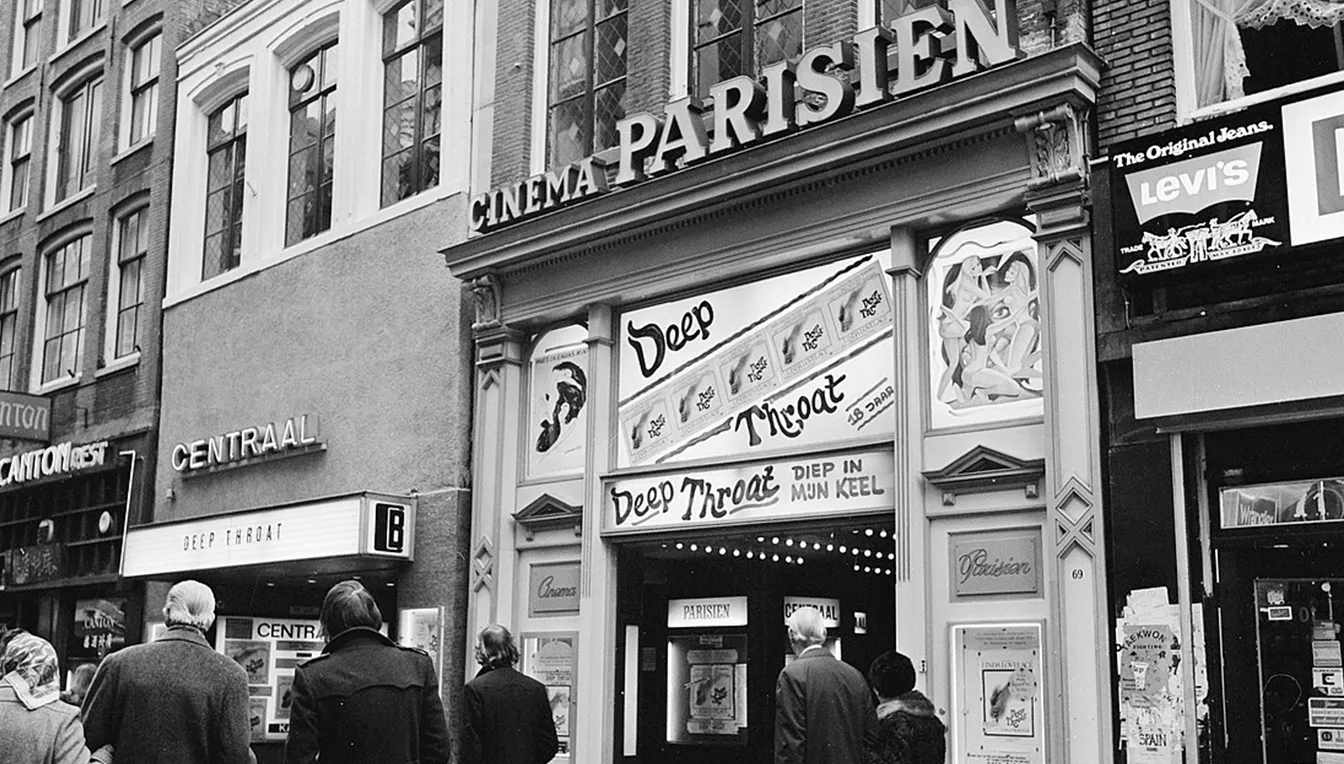 'Deep Throat' al cinema Parisien d'Amsterdam, el febrer de 1977