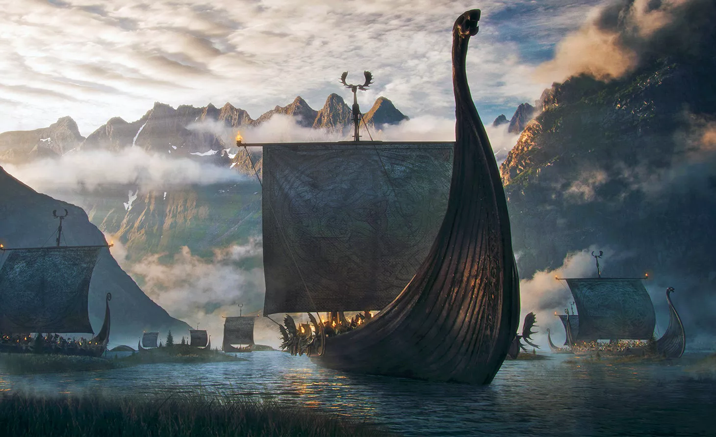 Per ser considerat viking era imprescindible fer-se a la mar. Navegaven amb els ‘snekkar’ (serps), naus que sovint reproduïen en peces exquisides, com aquest fermall datat entre els anys 800 i 1050