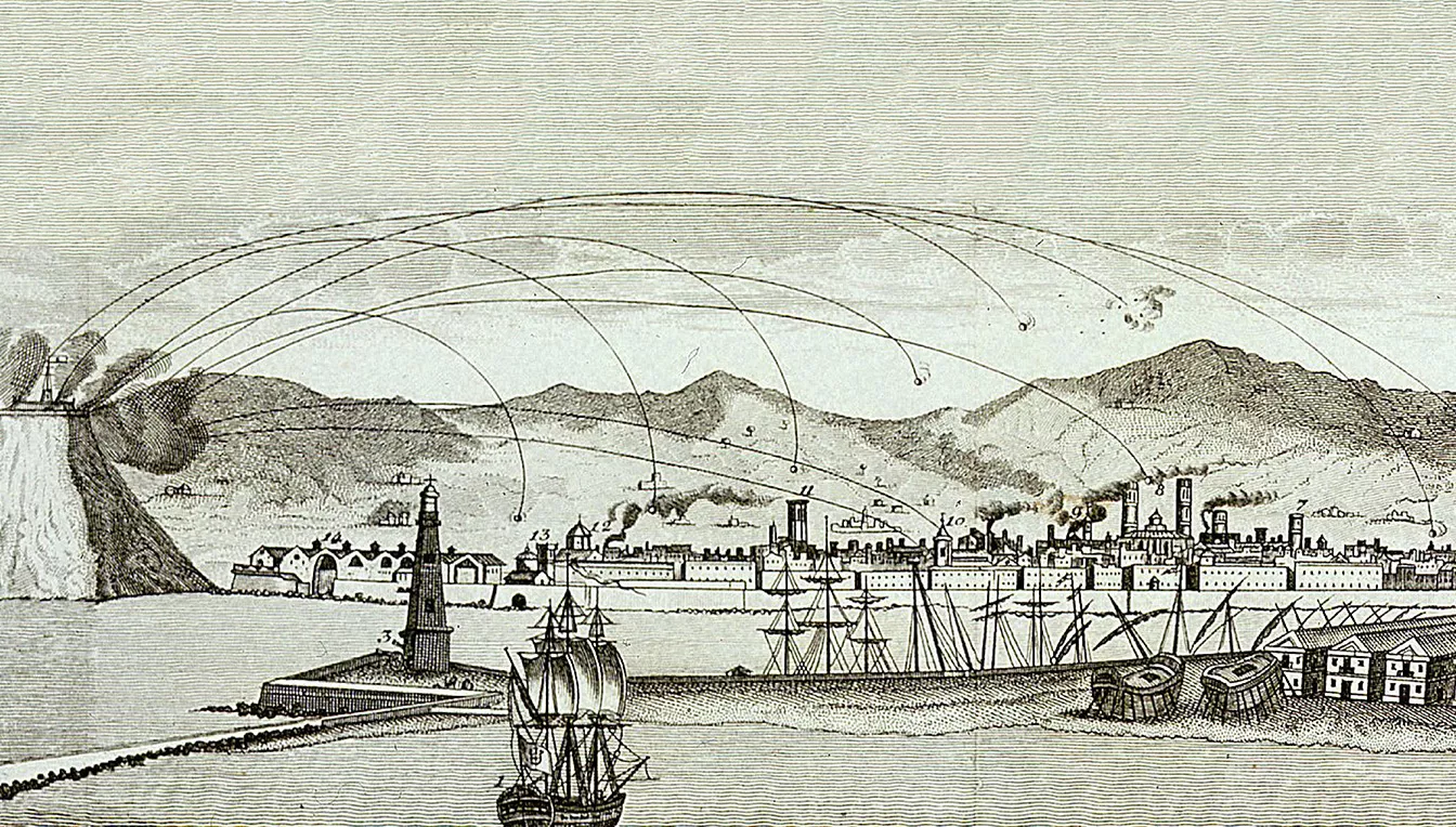 Bombardeig sobre Barcelona, el 1842