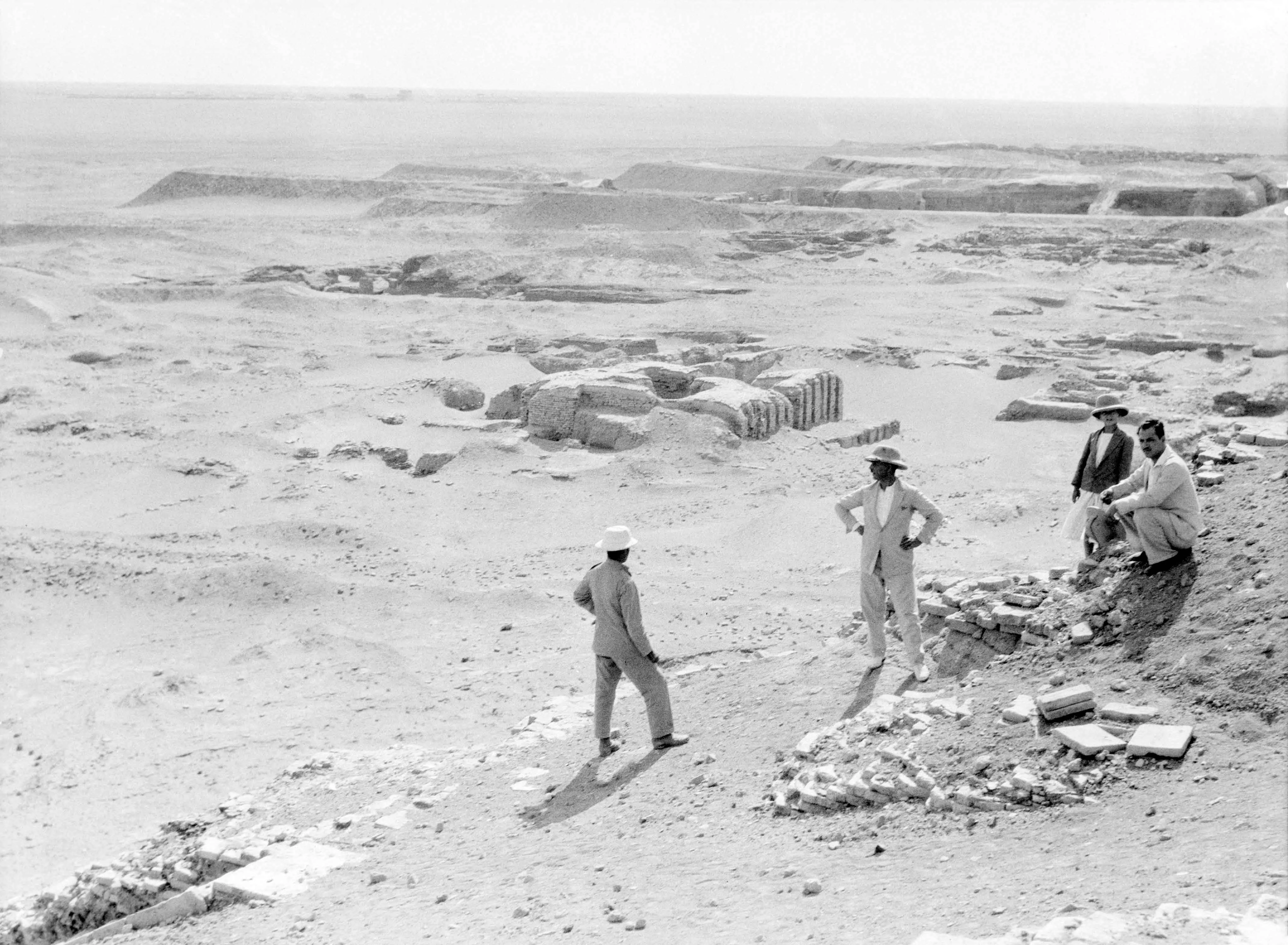 Imatge de l'excavació d'Ur el 1932. En aquell moment, l'Iraq es trobava sota domini britànic.