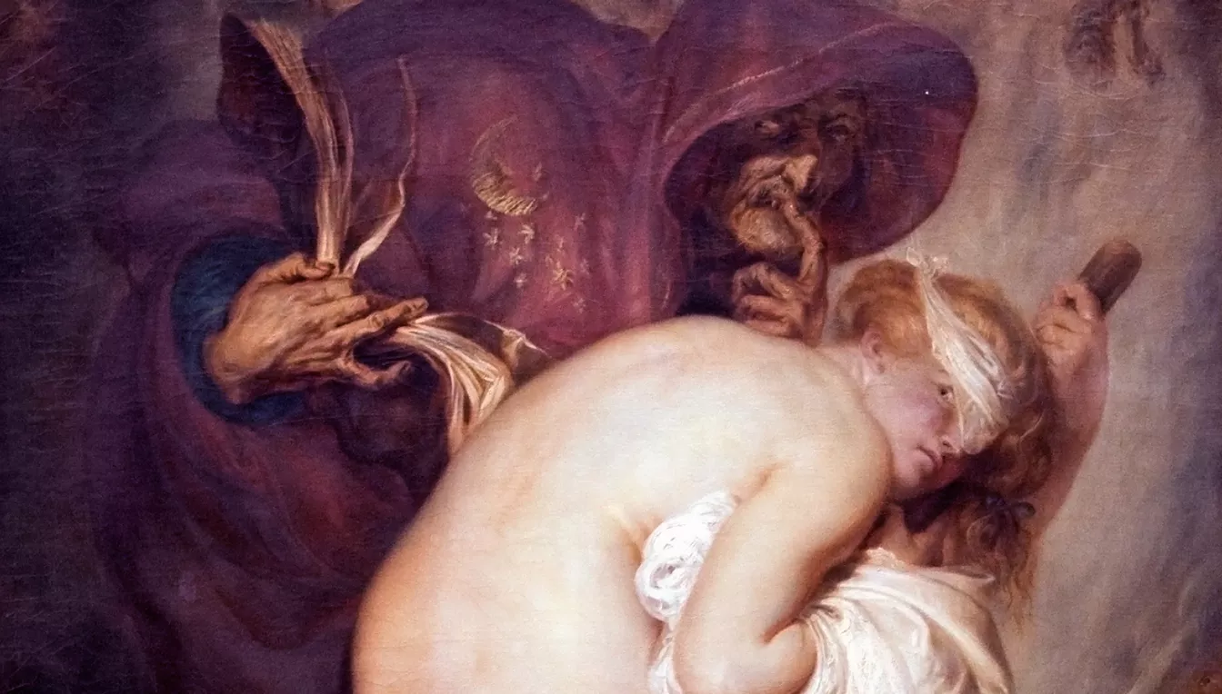 'La jove fetillera', d'Antoine Wiertz (1857)