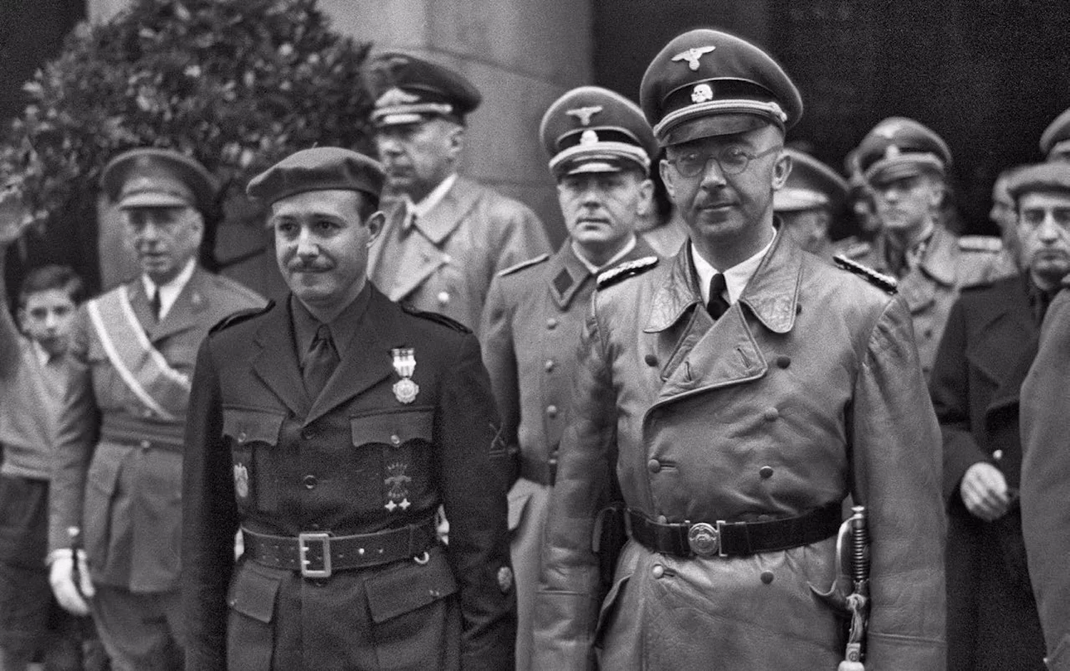 Heinrich Himmler rebut pel director general de Seguretat franquista, el comte de Mayalde, el 1940