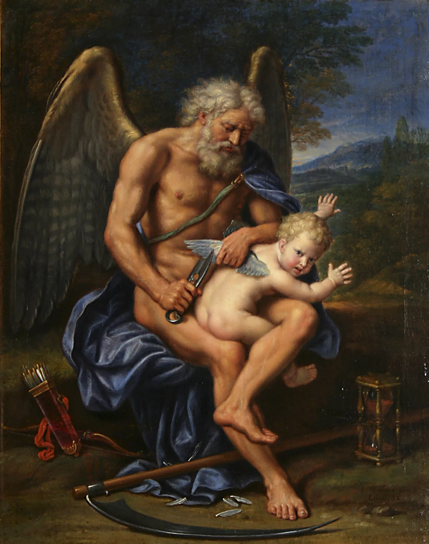 Pierre Mignard, 'Cronos i Cupido'