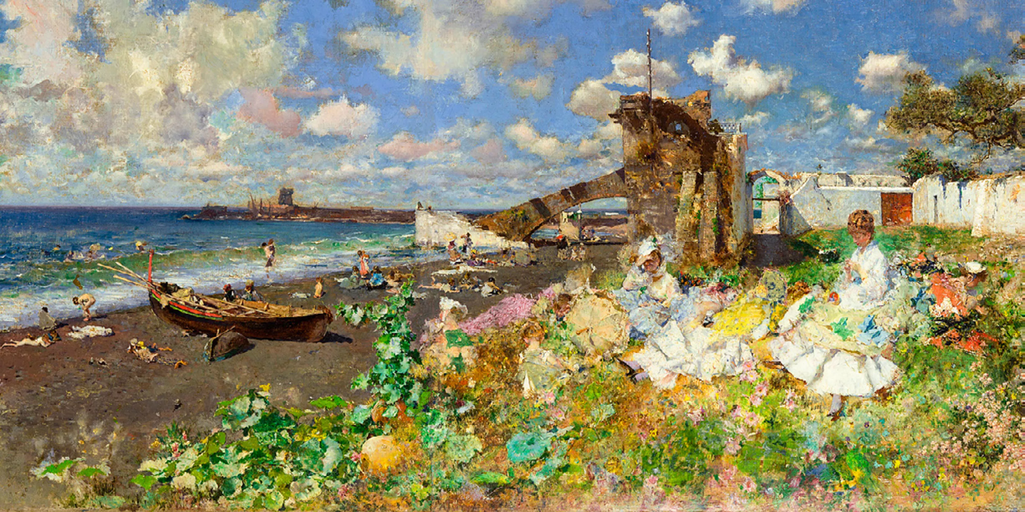 'La platja de Portici', de Marià Fortuny
