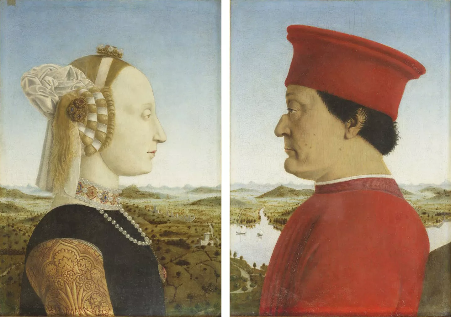 'Díptic del duc d’Urbino' de Piero della Francesca