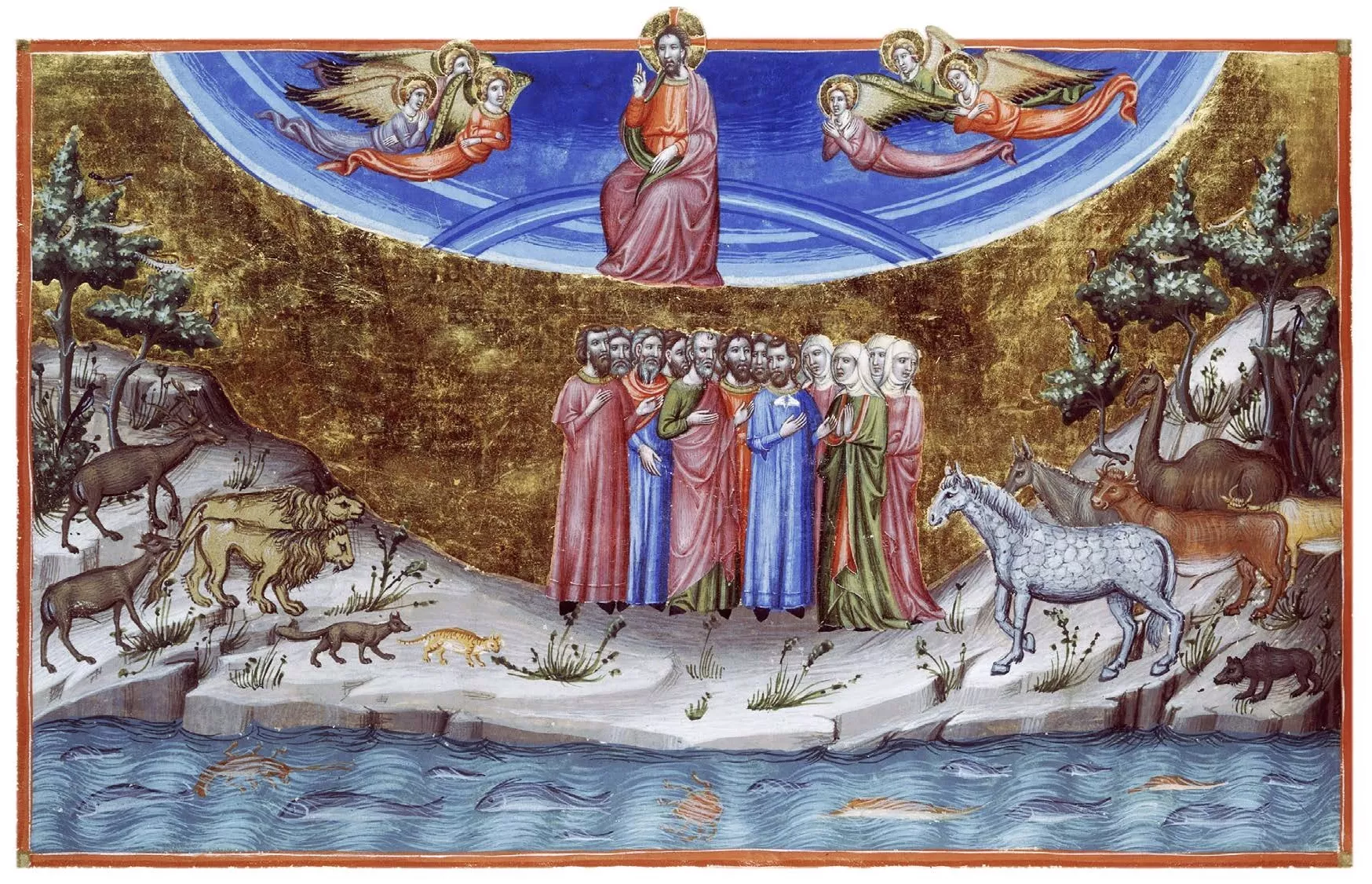 Un 'saltiri' és un recull amb textos i il·lustracions dels salms, els càntics religiosos de l’Antic Testament. A la imatge, salm 91 del saltiri anglocatalà