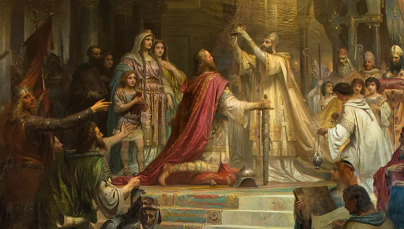 'La coronació de Carlemany', de Friedrich Kaulbach