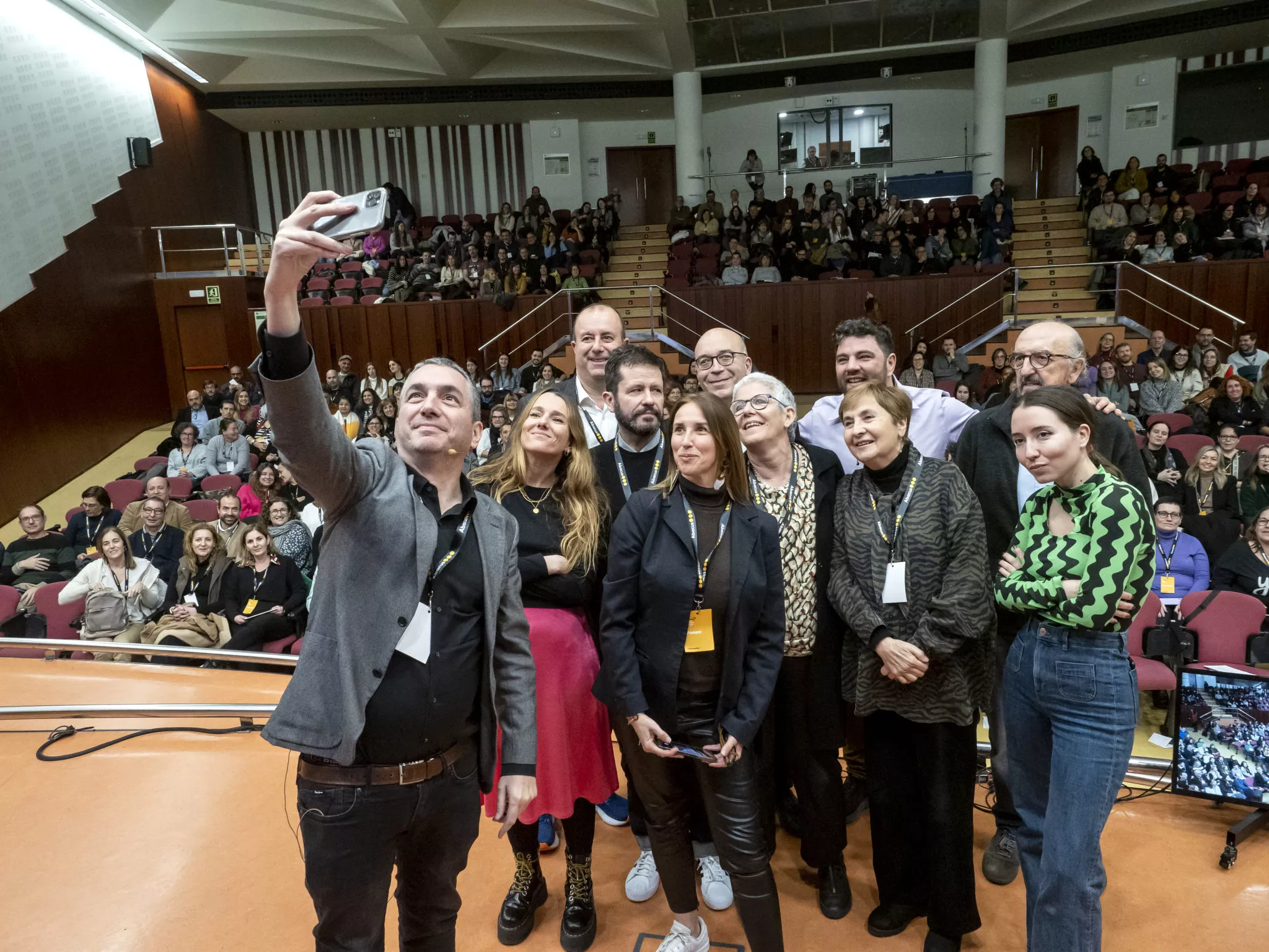 Una 'selfie' amb alguns dels participants de la I Escola d'Hivern Juli Vela
